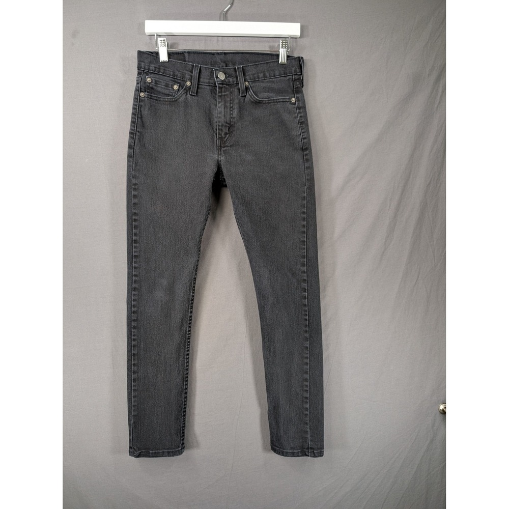 Levis 510‎ Skinny Fit Jeans Mens Size 29x30 Black Denim